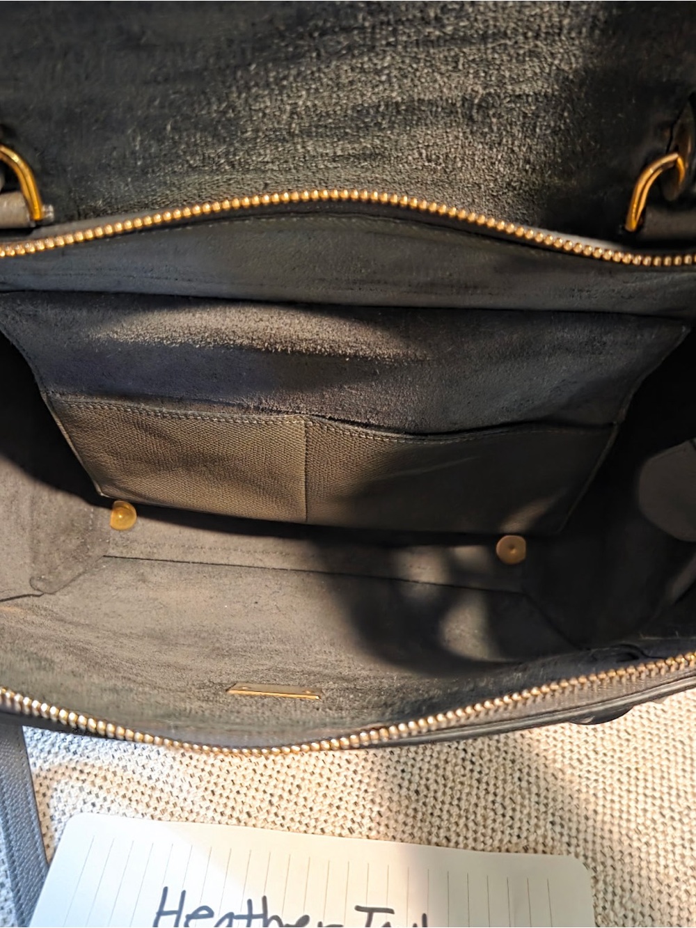 Celine leather mini belt bag gray - Picture 3 of 14